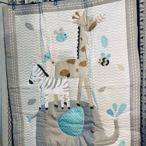 WOWELIFE CRIB BEDDING SET - ZOO ANIMALS
